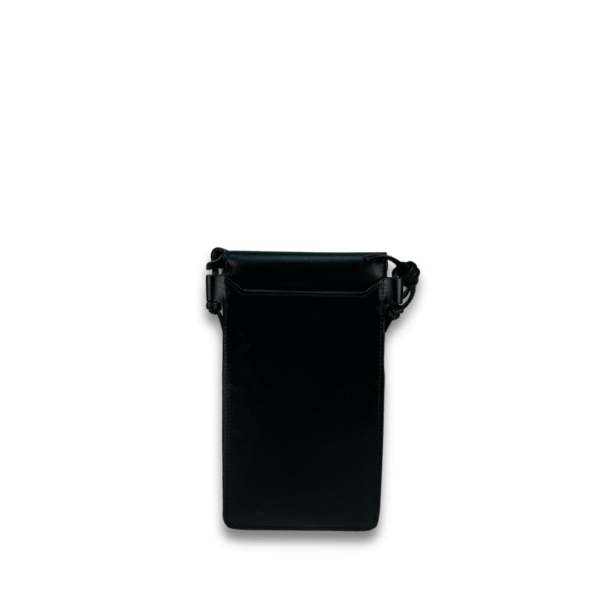 Celine Black Leather Phone Pouch