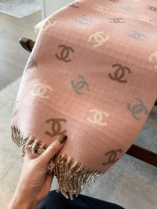 CHANEL 24C Double-Sided Rainbow Scarf