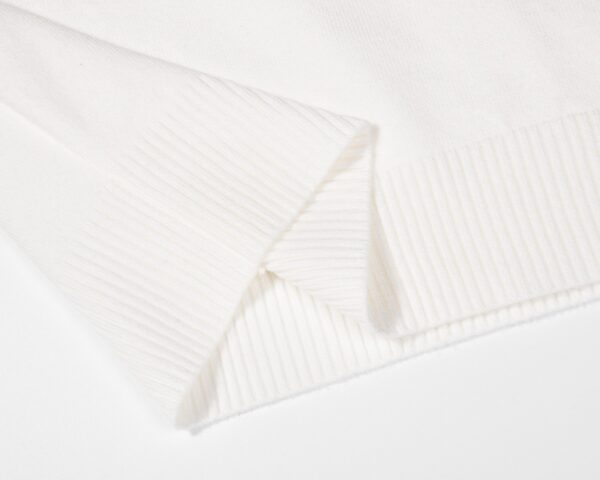 Prada's exquisite crew-neck sweater is a premium wool blend knitwear piece for women