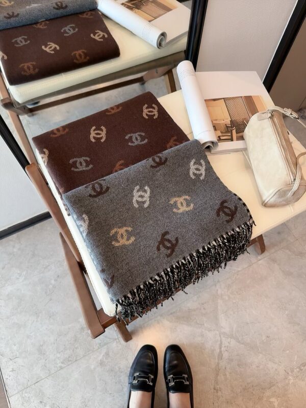 CHANEL 24C Double-Sided Rainbow Scarf